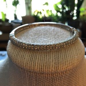 Nolan Miller Oval-Hinged Bangle Silver Bracelet